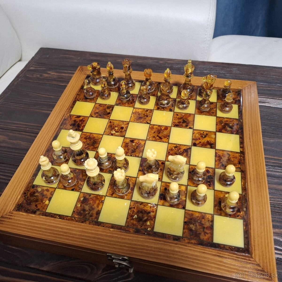 Luxusné jantárové šachy - 2