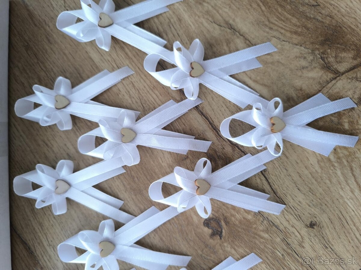 Svadobné pierka biele - 2