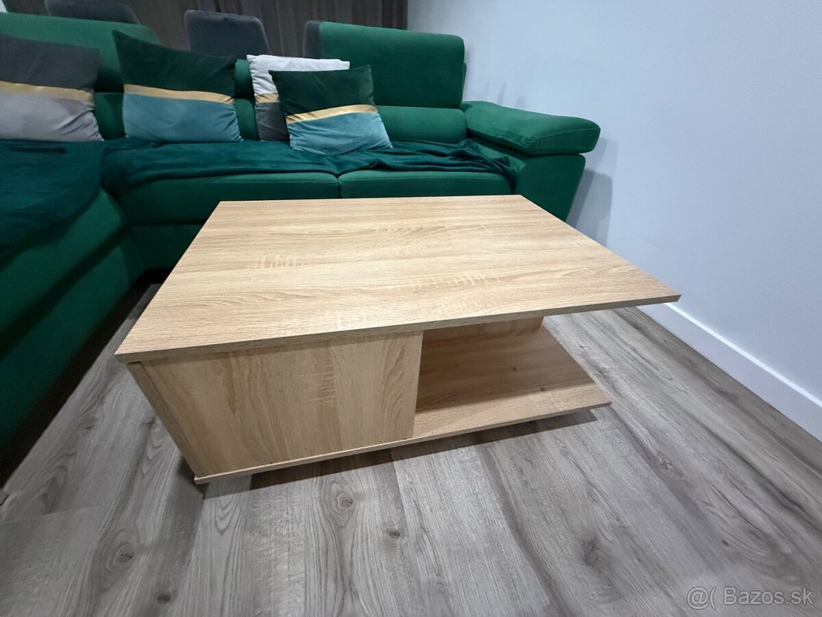 Konferenčný stolík - dub sonoma - 2