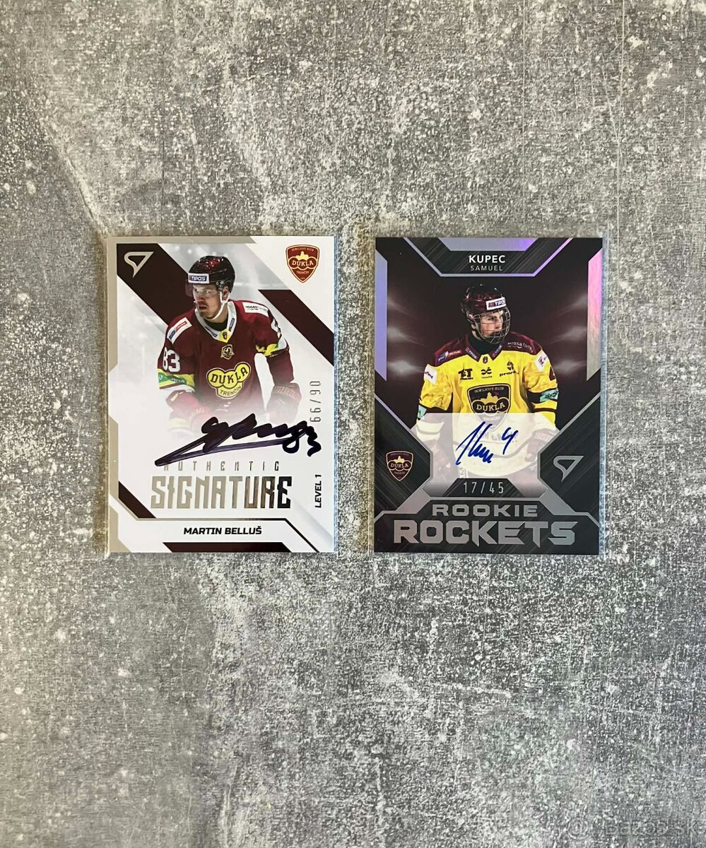 Hokejové kartičky podpísané TIPOS EXTRALIGA + repre - 2