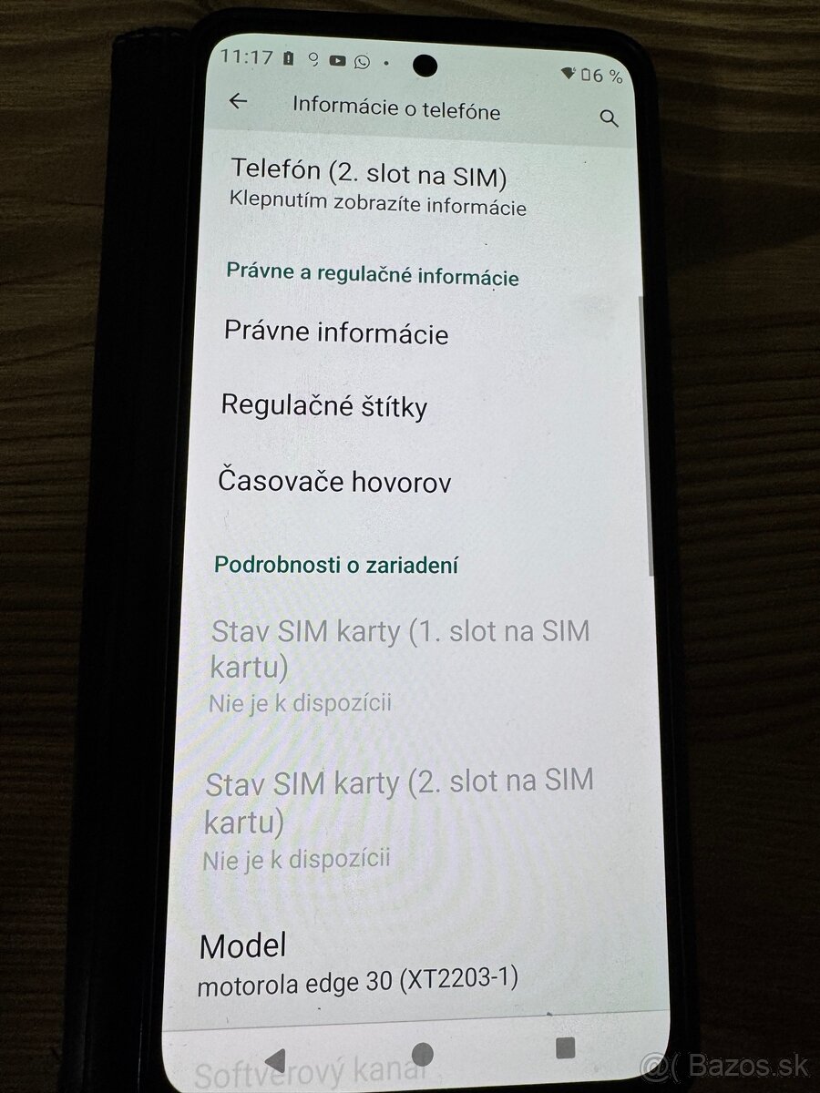 Motorola edge 30 128 8GB ram, Android14 - 2