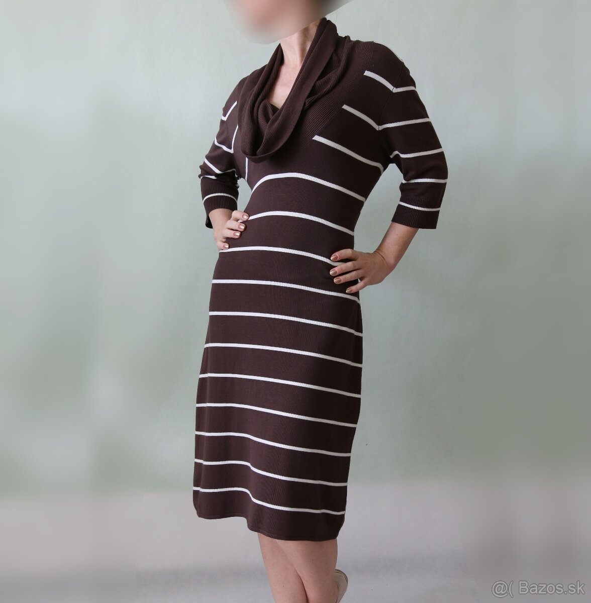 Pohodlné úpletové šaty Yessica XL-XXL - 2