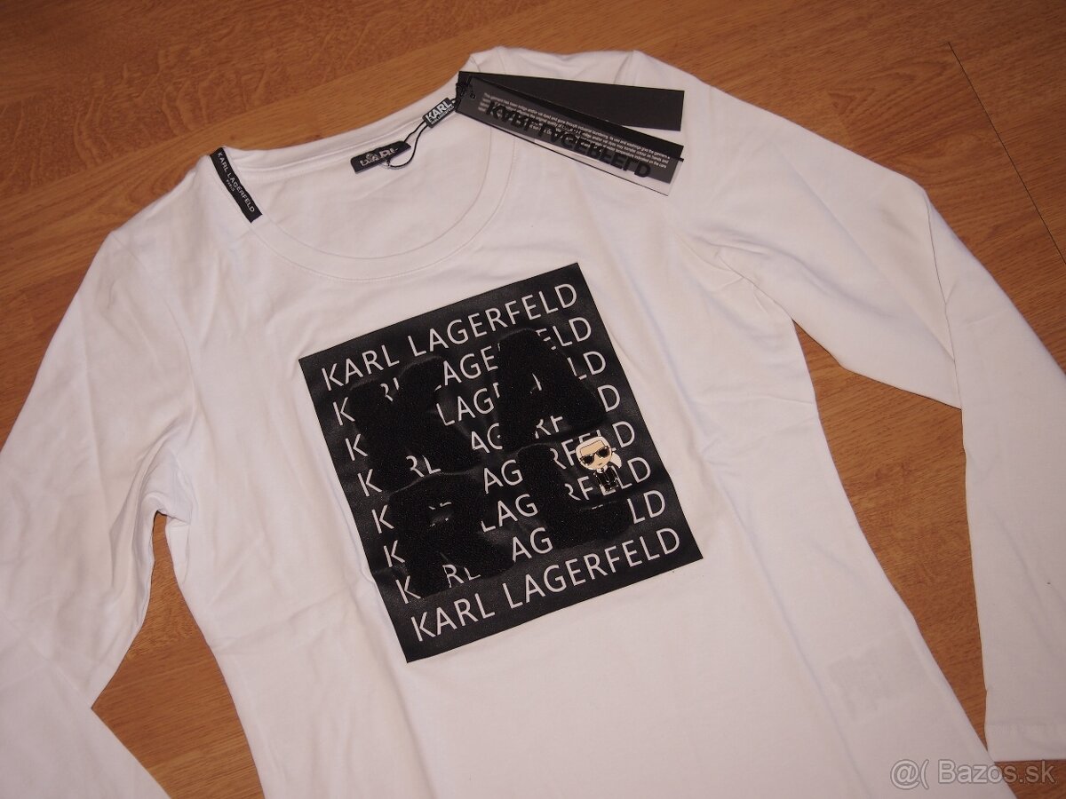 Karl Lagerfeld dámske biele tričko - 2