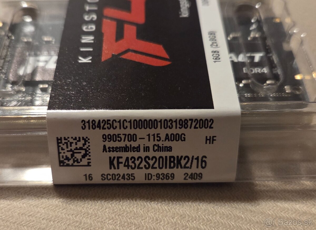 Predam 32GB DDR4 3200MHz Kingston Fury - 2