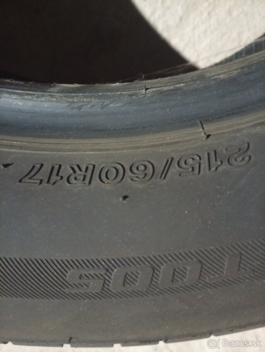 Letné pneumatiky 215/60r17 Bridgestone - 2