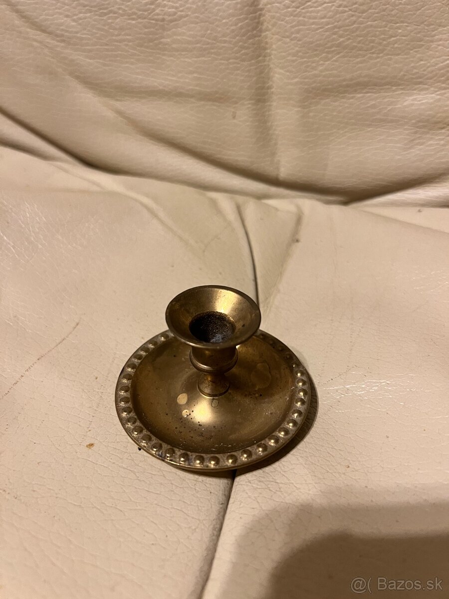 Indicky kovový svietnik na jednu sviečku - 2