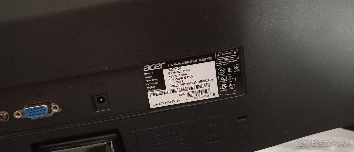 monitor Acer G226HQL - 2
