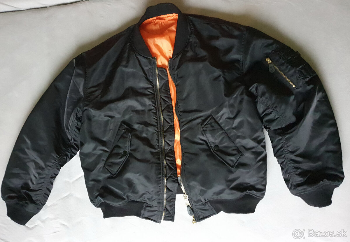 MFH US Flight Jacket, MA1, black - 2
