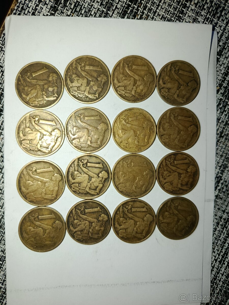 1koruna 1957,1958,1959,1960 - 2