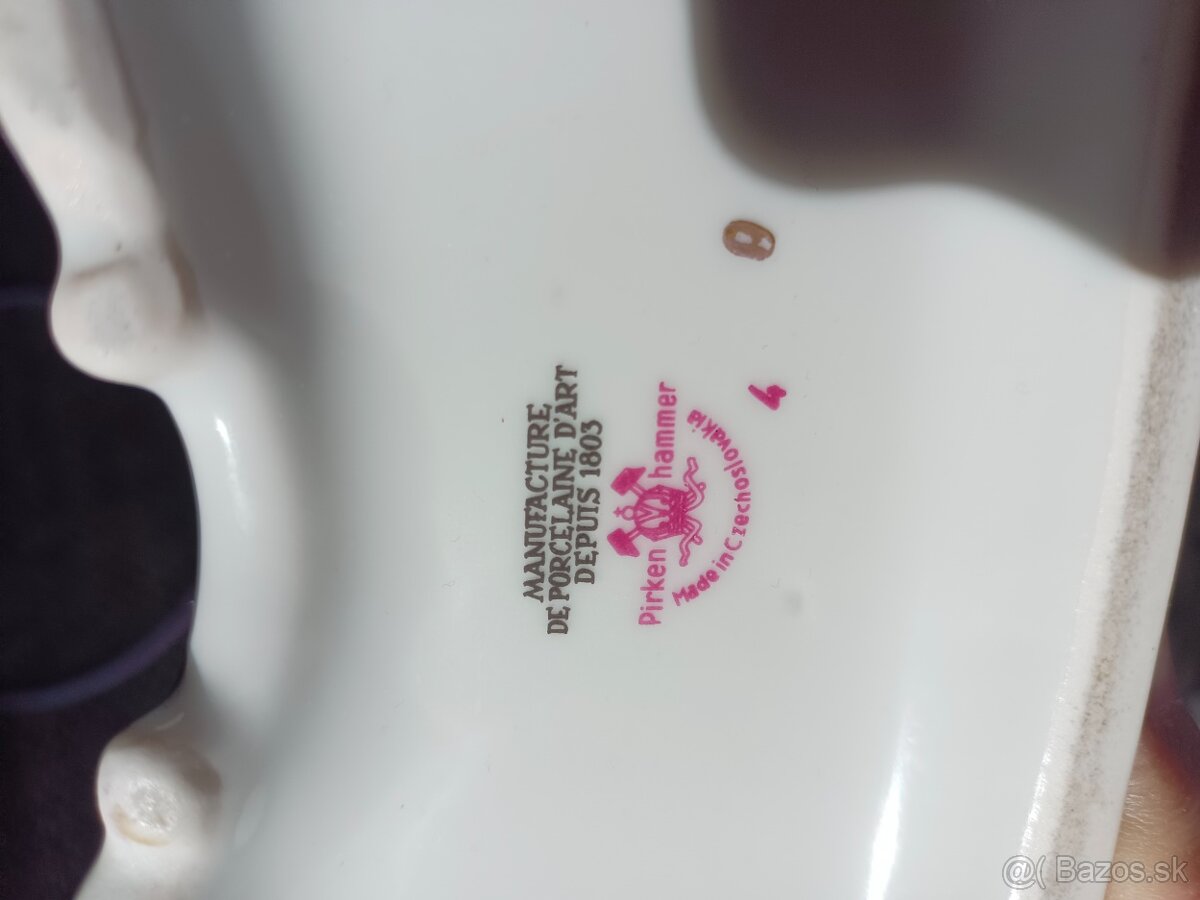 Pirken Hammer krbové hodiny porcelán - 2