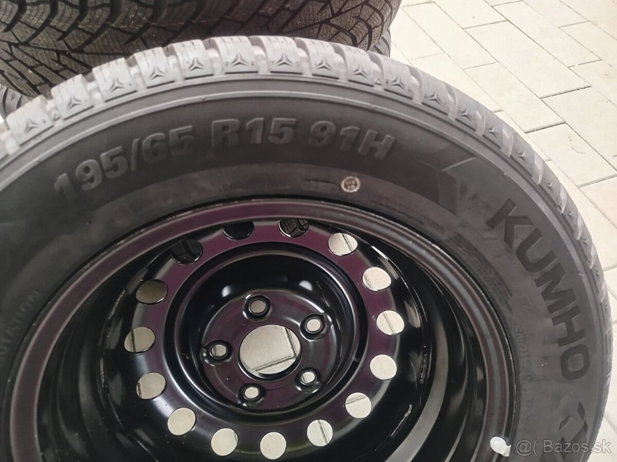 Kumho 195/65 R15 zimne pneu s diskami - 2