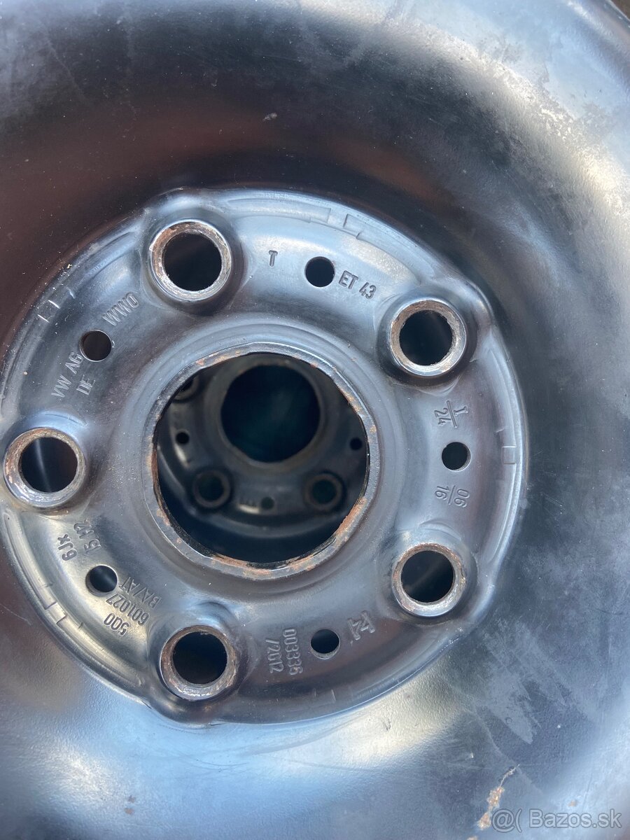 Predam plechove disky 15 zimne gumi 195/65 15 - 2