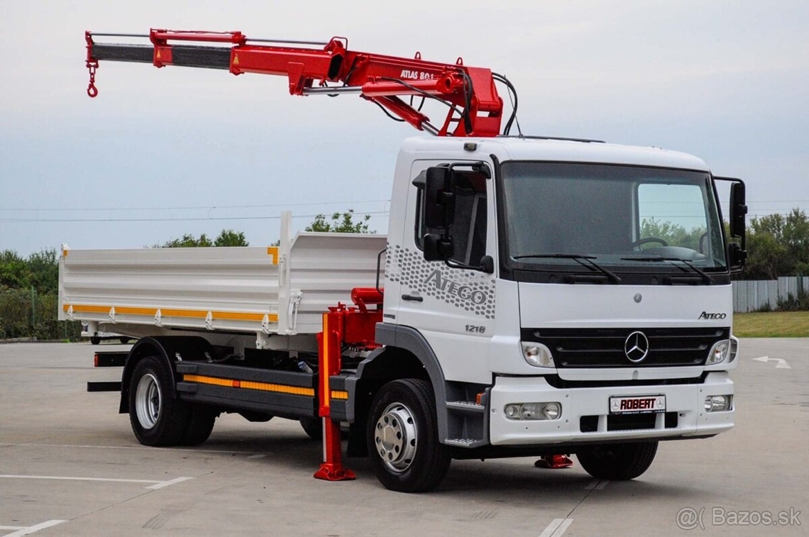 TROJSTRANNÝ SKLÁPAČ + HYDRAULICKÁ RUKA MERCEDES ATEGO 1218 - 2