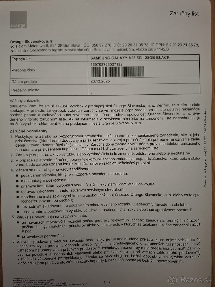 SAMSUNG GALAXY A26 5G 128GB - 2