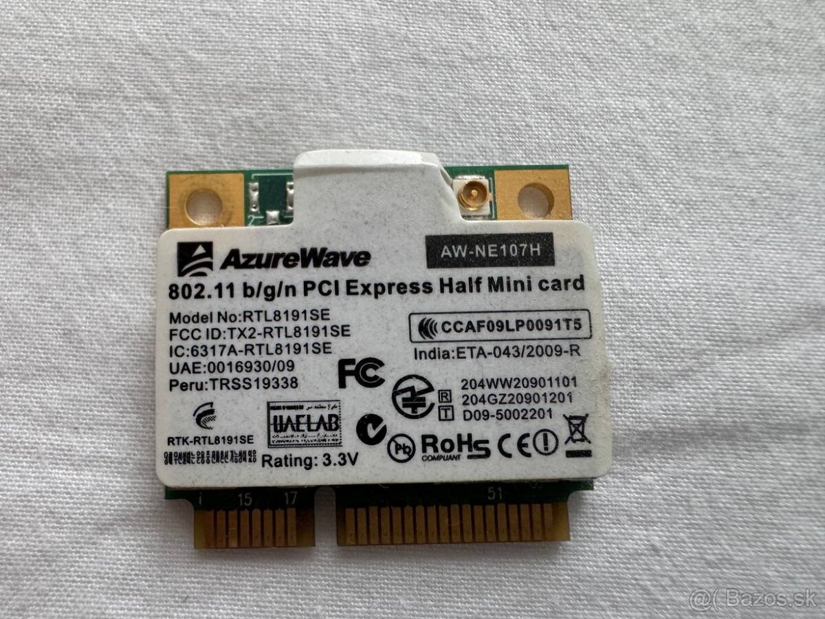 AzureWave Wifi karta do notebooku + anteńa - 2