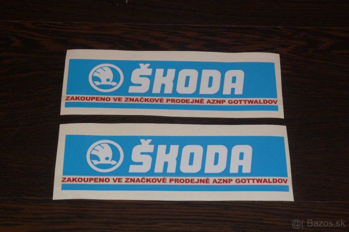 RETRO samolepky škoda, AZNP Ml. Boleslav - 2