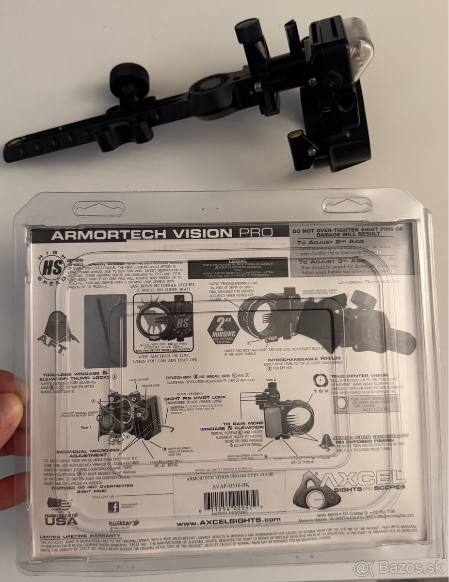 Kladkovy luk mieridla Axcel ARMORTECH VISION HD PRO - 2