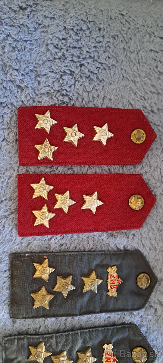 Výložky VB ,ZNB strážmajsterské predané - 2