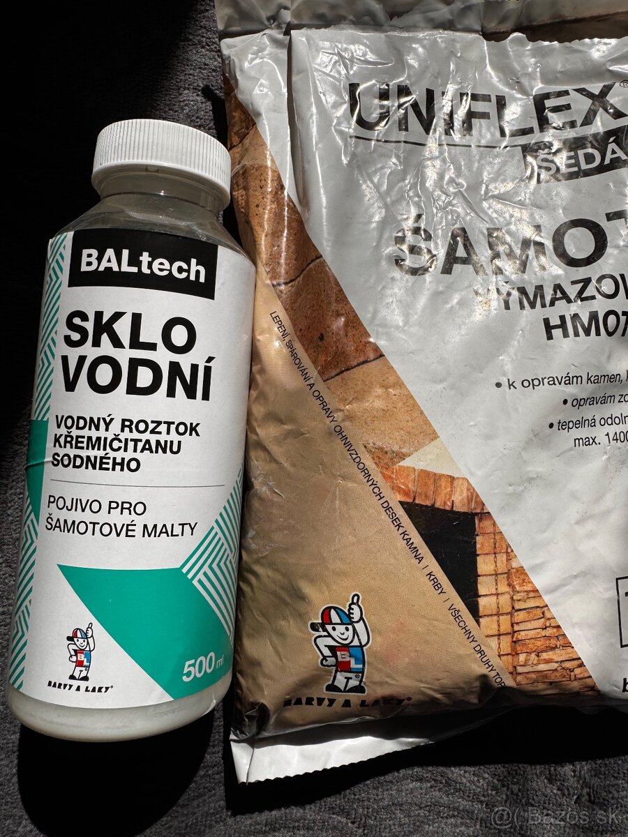 Šamotová múčka +vodné sklo - 2