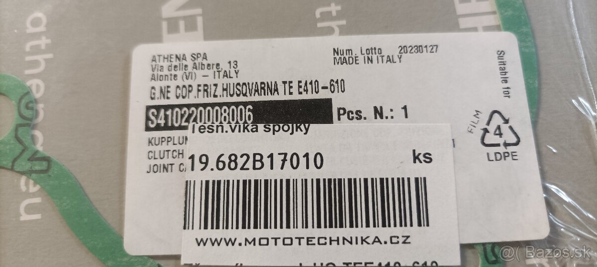 Tesnenie veka spojky Husqvarna TE410-610 - 2