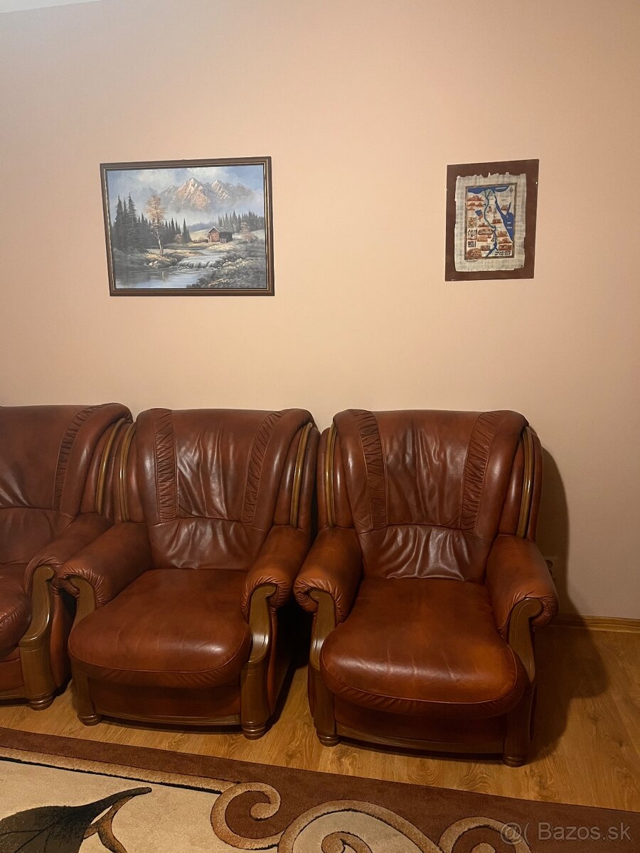 Kožená sedacia súprava - 2