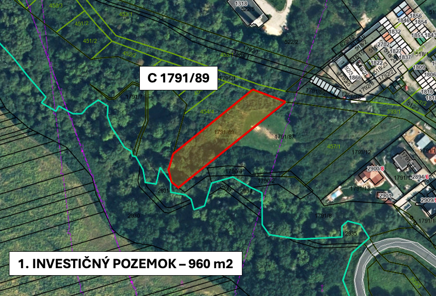 Žiar nad Hronom – 1.730 m2 INVESTIČNÉ POZEMKY – PREDAJ - 2
