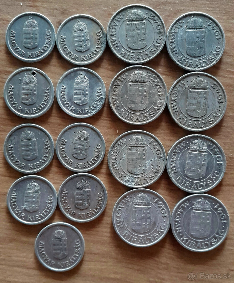 Staré maďarské pengo a fillér - 2