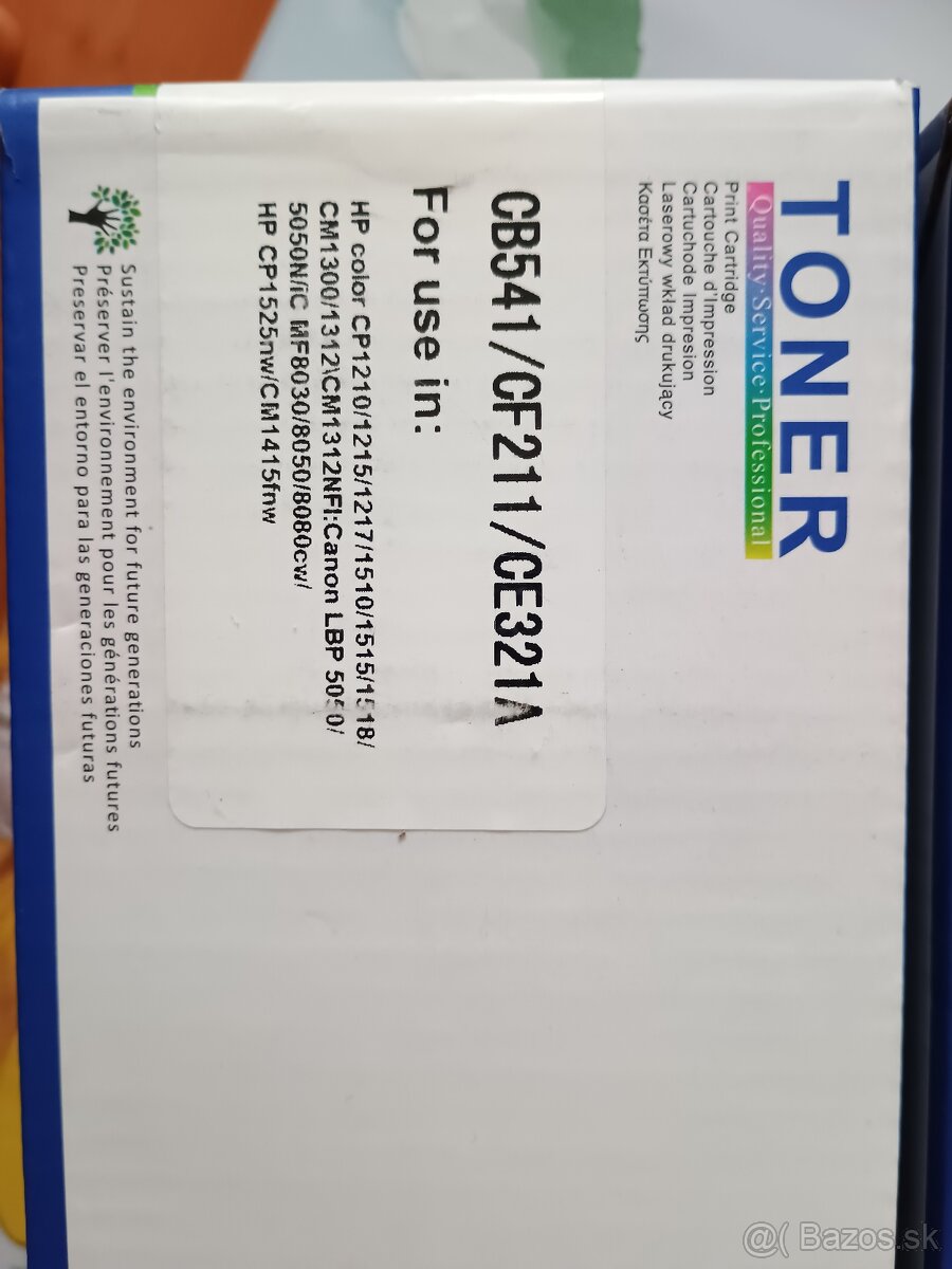 Toner modrý a žltý CB541, CB542 - 2