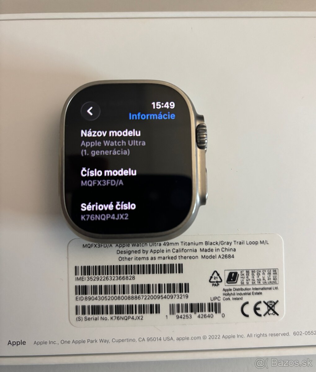 Apple Watch Ultra 1 49mm Titanium Black/Gray - 2