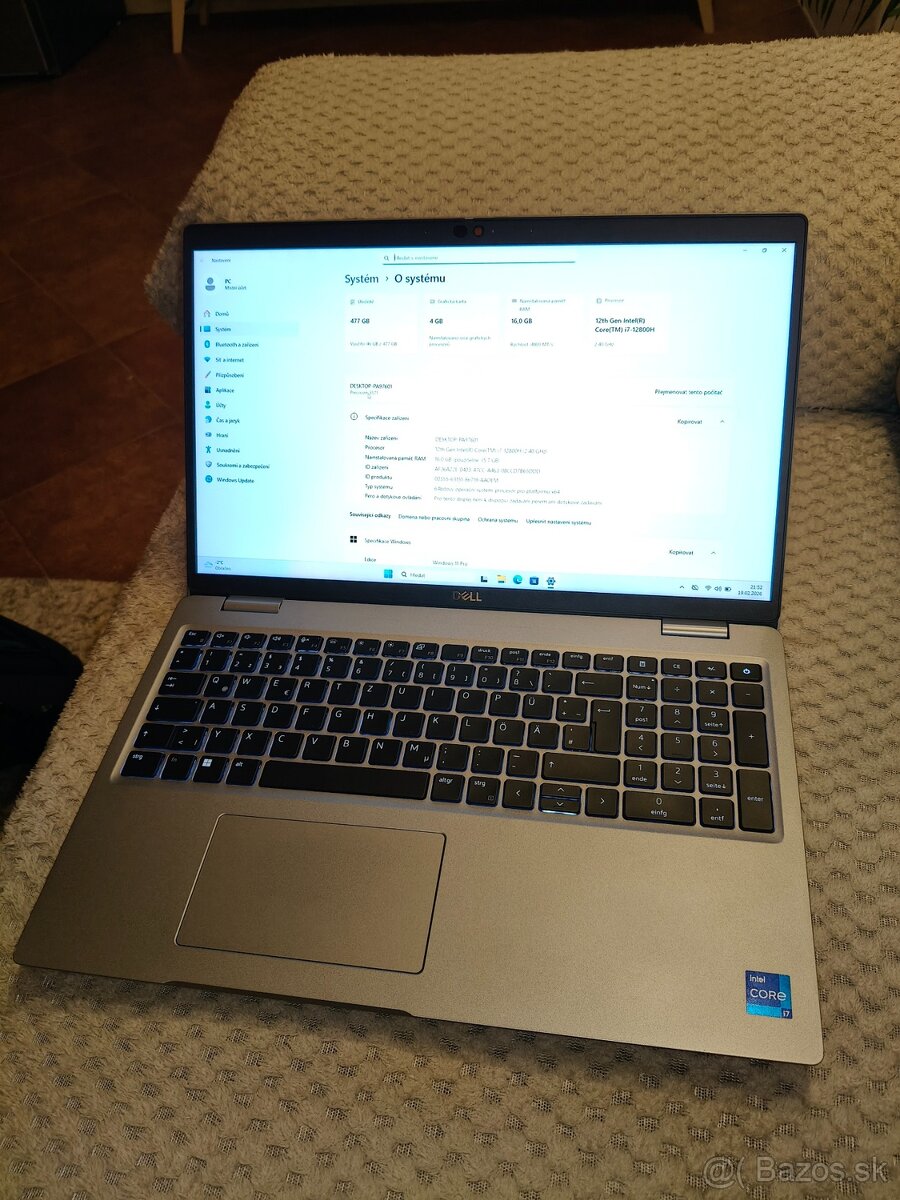 Dell Precision 3571 12800h, 16GB DDR5, 512GBssd - 2