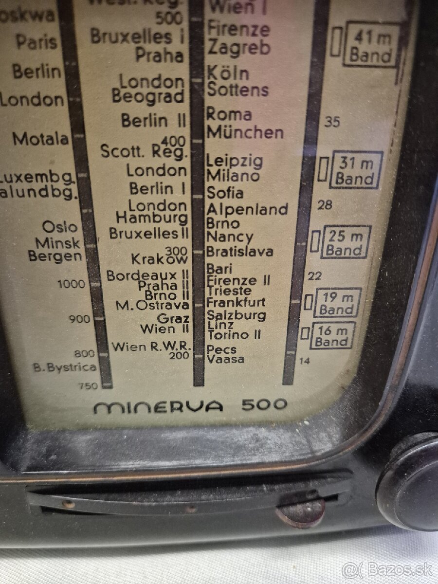 Predam retro radio Minerva - 2
