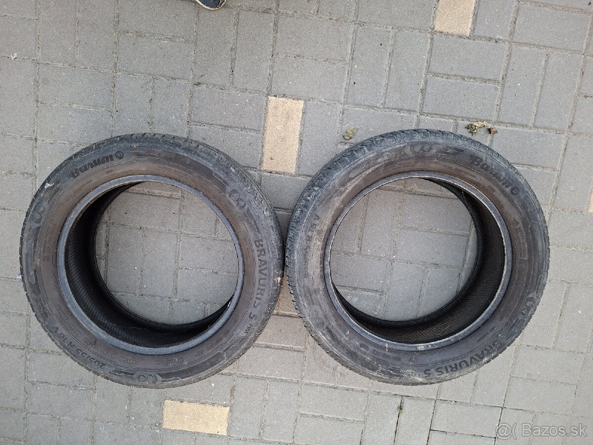 Predám letné pneumatiky 205/55R16 91 V - 2