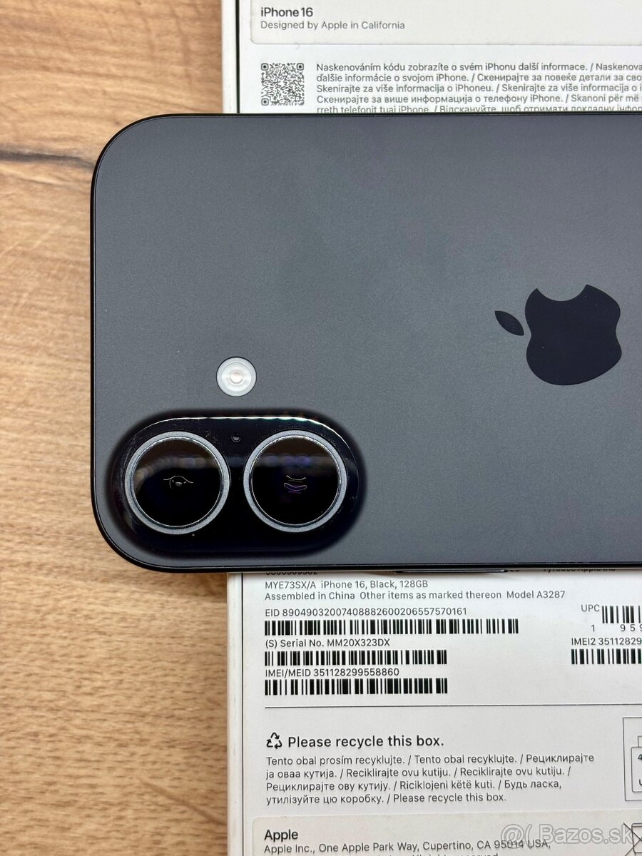 iPhone 16 128GB Black - 2