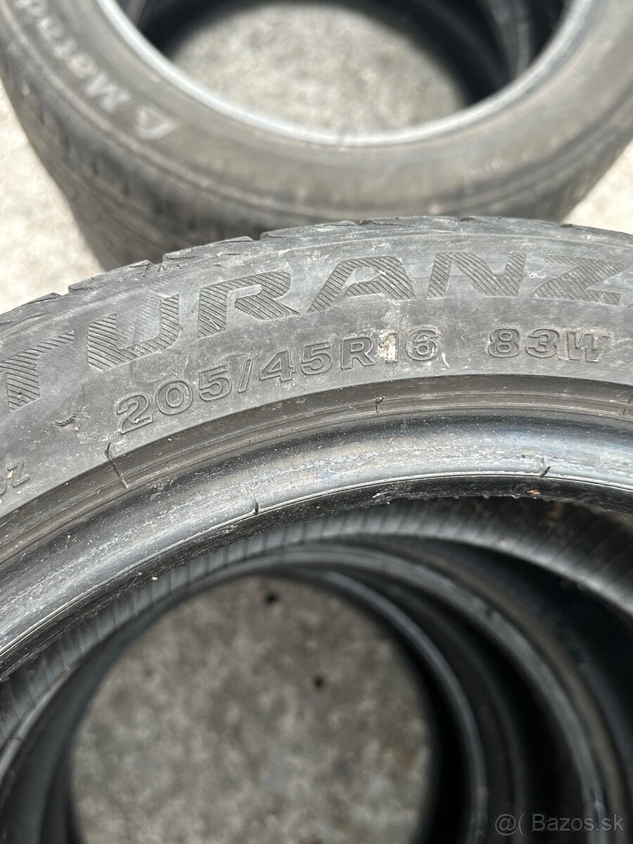 BRIDGESTONE 205/45/R16 LETNÉ - 2