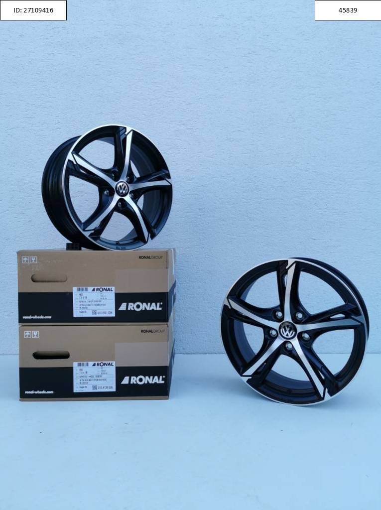 Vw Multivan alu disky Ronal 5X120 7,5X18 ET52 1209
