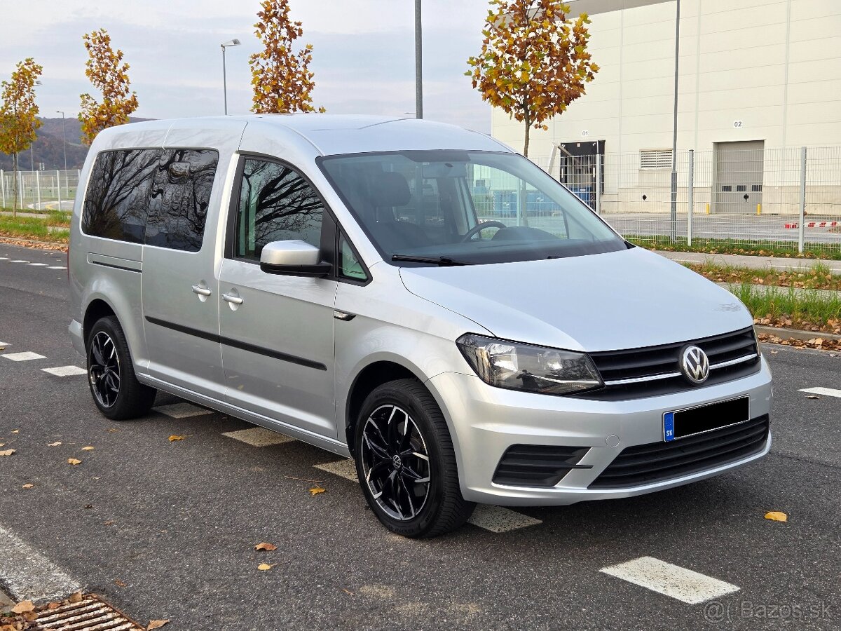VW Caddy MAXI 7-miest / SK pôvod / 2.0 TDi ŤAŽNÉ-r.v.12-2016 - 2