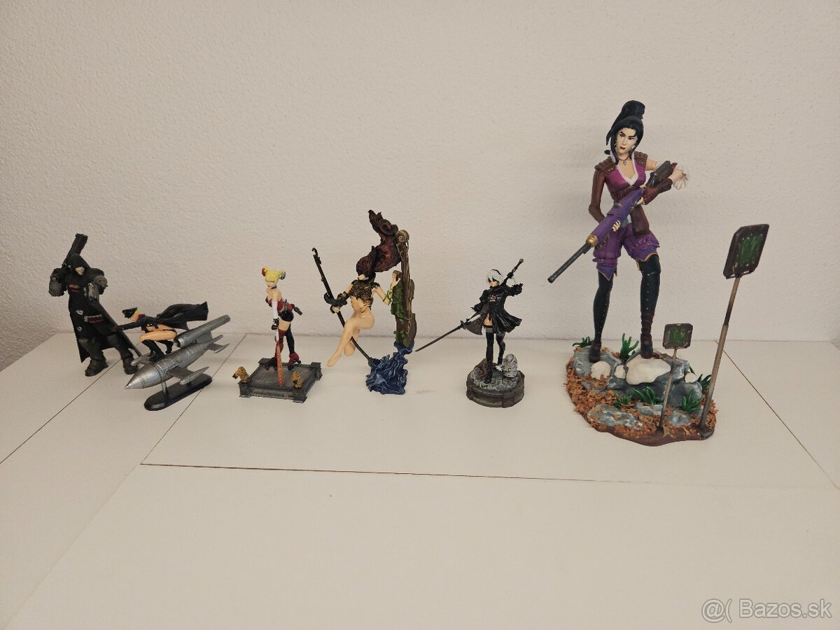 Figurky, Caitlyn, Nezuko, Rem, Diva, 2B, Reaper, Harley ... - 2