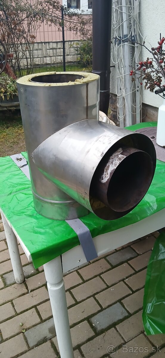 Nerezovy komin, T kus - 2