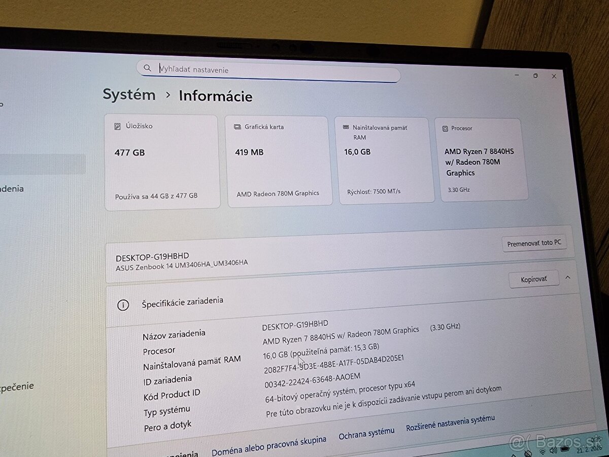 Asus Zenbook 14 oled - 2