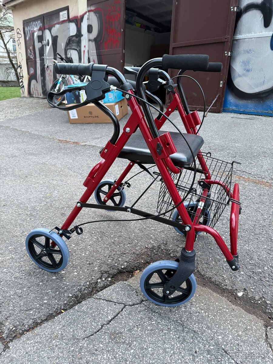 Predám 4-kolesové chodítko pre seniorov - 2