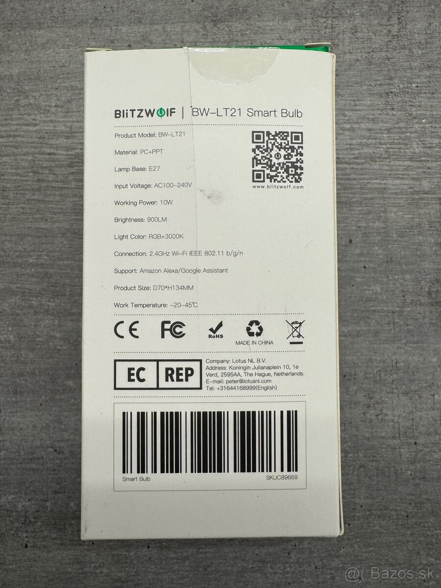Predám Blitzwolf BW-LT21 (Smart Bulb) 3ks - 2
