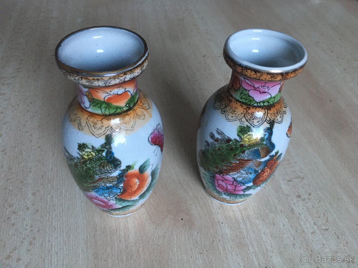 Čínske porcelánové vázy Retro - 2