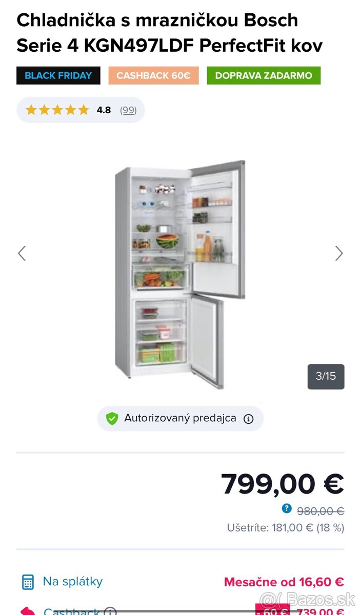 Bosch Serie 4 KGN497LDF - 2