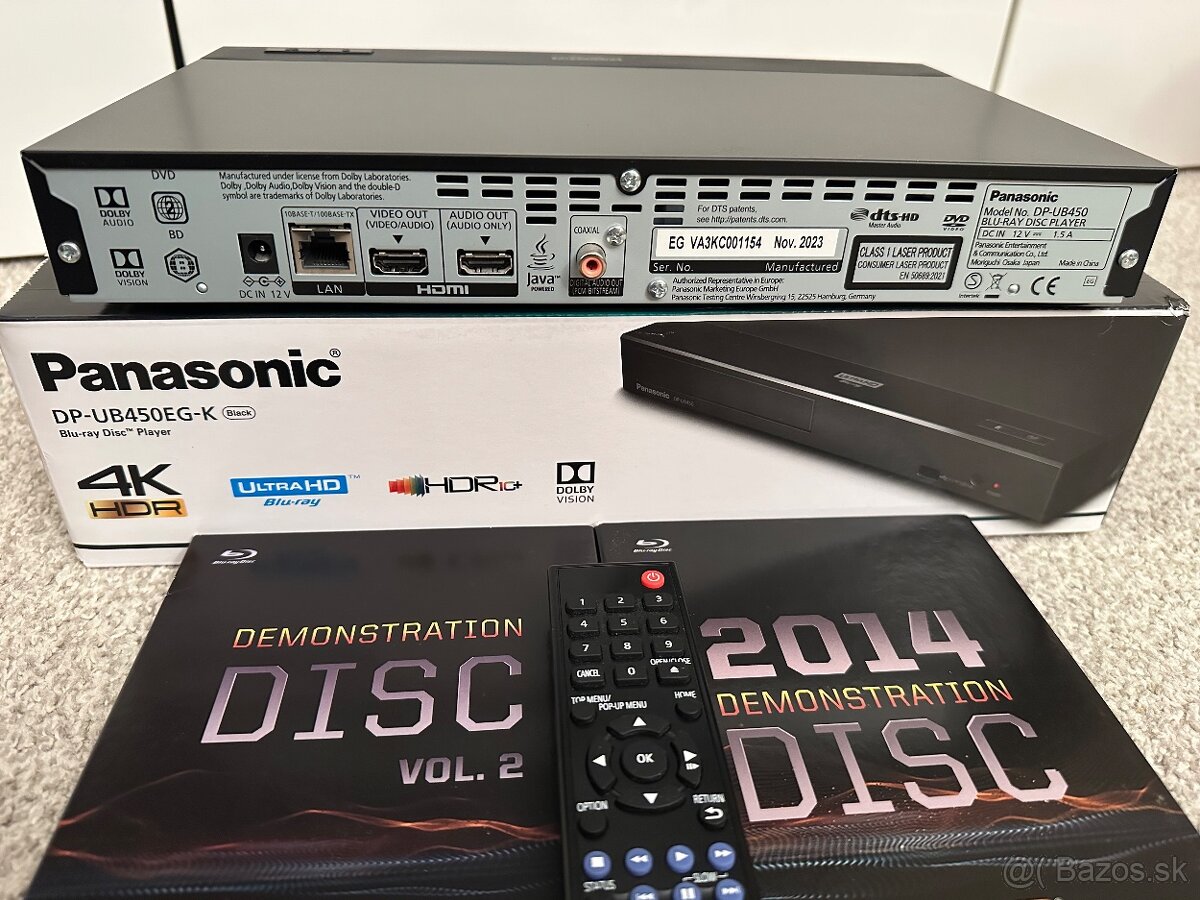 Panasonic DP-UB450 4K Ultra HD + 2ks AURO 3D Blu-ray disky - 2