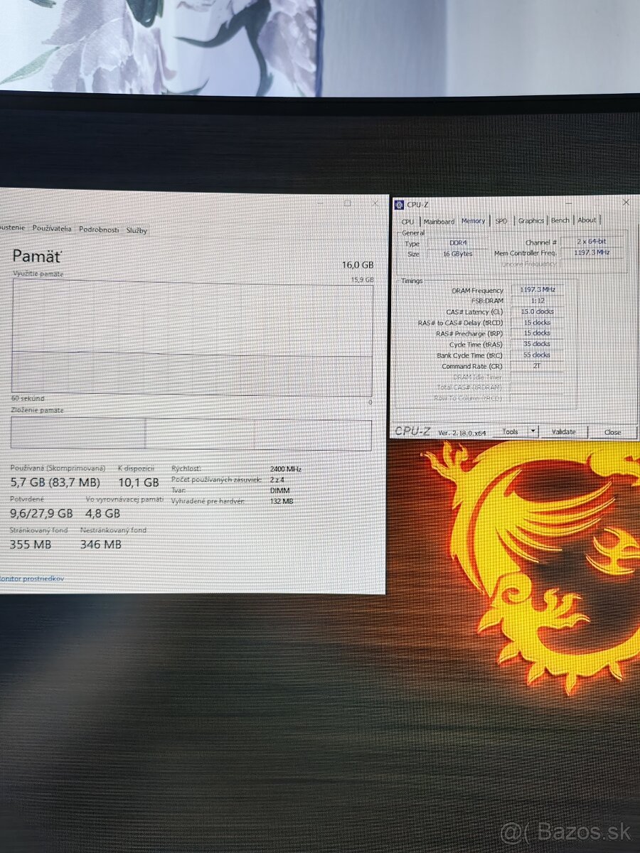 16GB DDR4 2x8 - 2