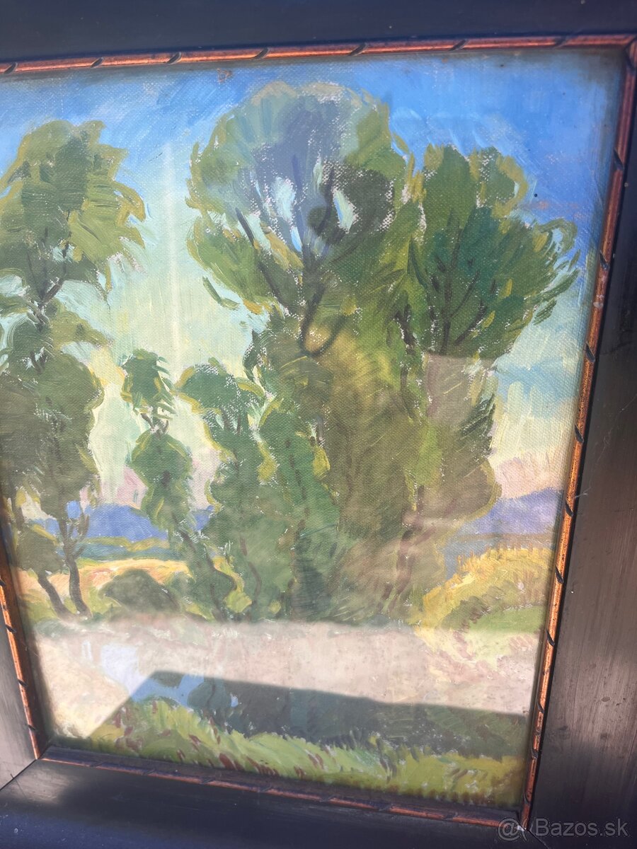 Staré olejomaľby 25x35 cm - 2