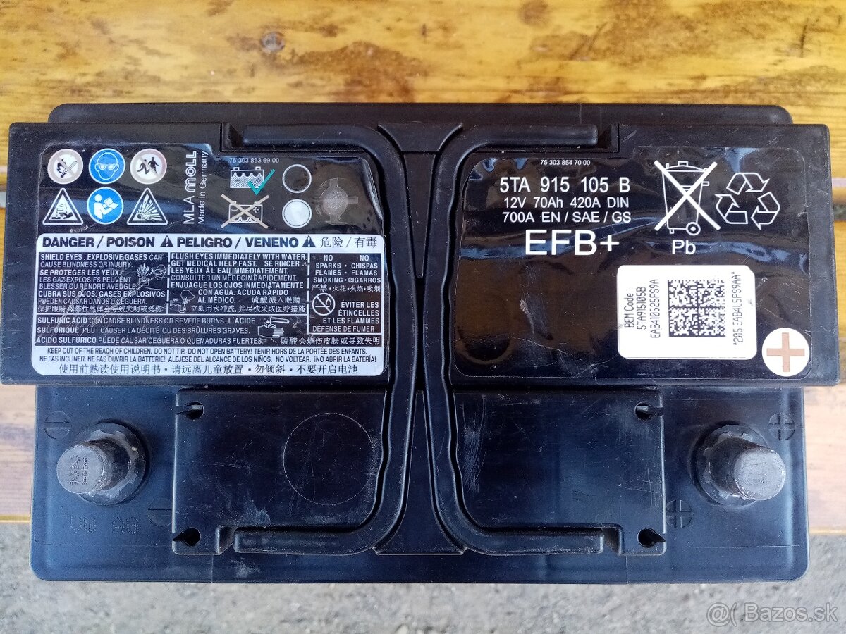 AUTOBATÉRIA - AKUMULÁTOR - Baterka ..12v --- - - 2