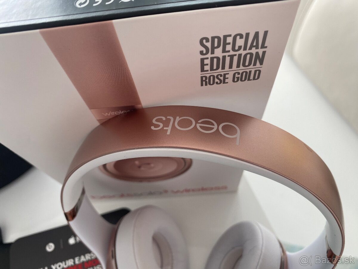 Luxusné Sluchadlá Beats Solo 3 Wireless Rose Gold Top stav - 2
