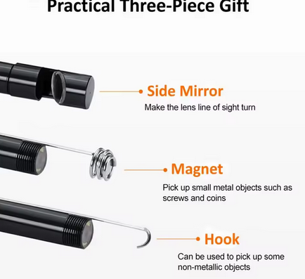 Inspekcna endoskopická kamera 2 metrová s LED svetlom - 2