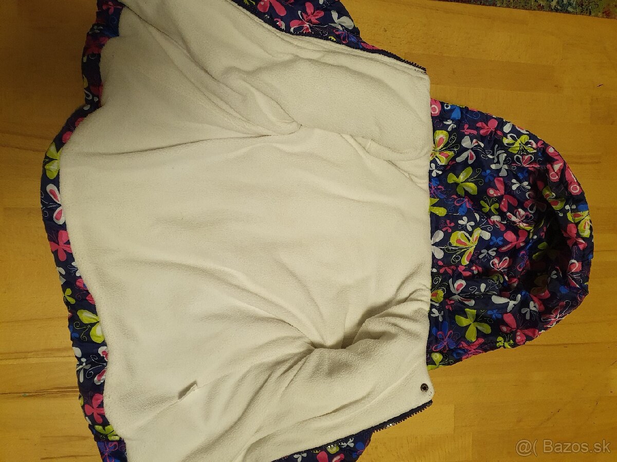 Zimná devčenska bundička veľkosť 110cm - 2